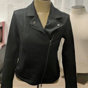 Joy ab women's moto jacket black size S